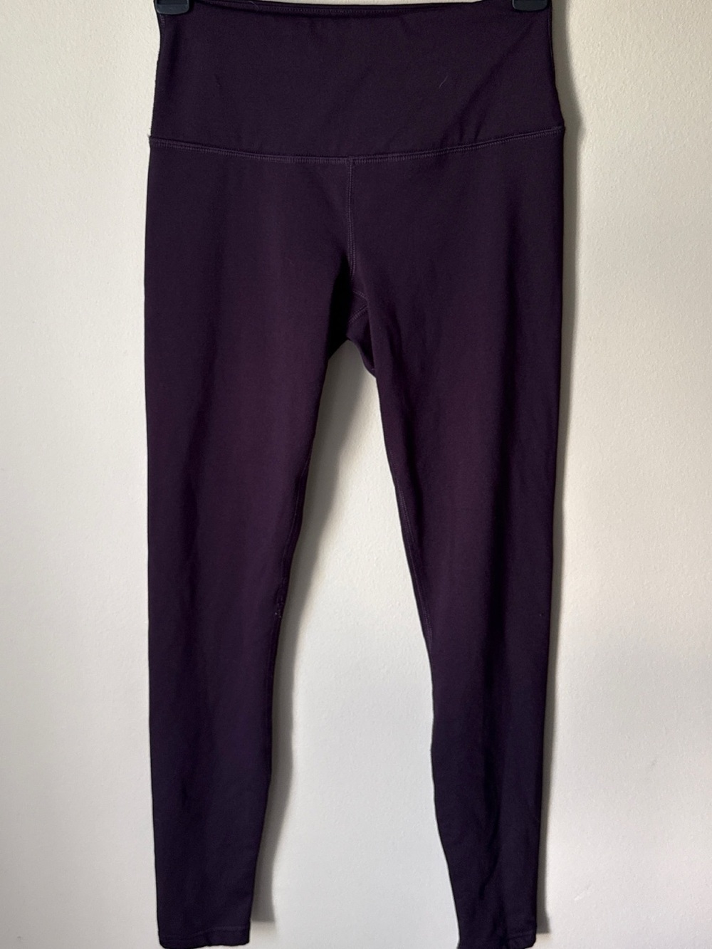 90 Degree By Reflex Dark Purple High-Waist fleece Leggings